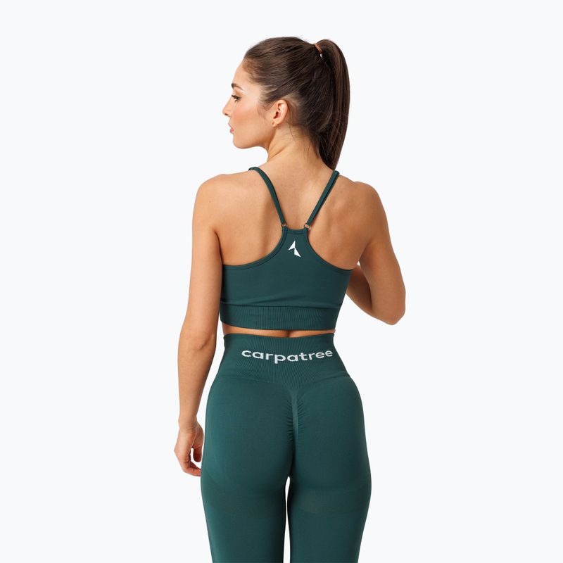 Carpatree Allure Nahtloser Fitness-BH in Waldgrün 3