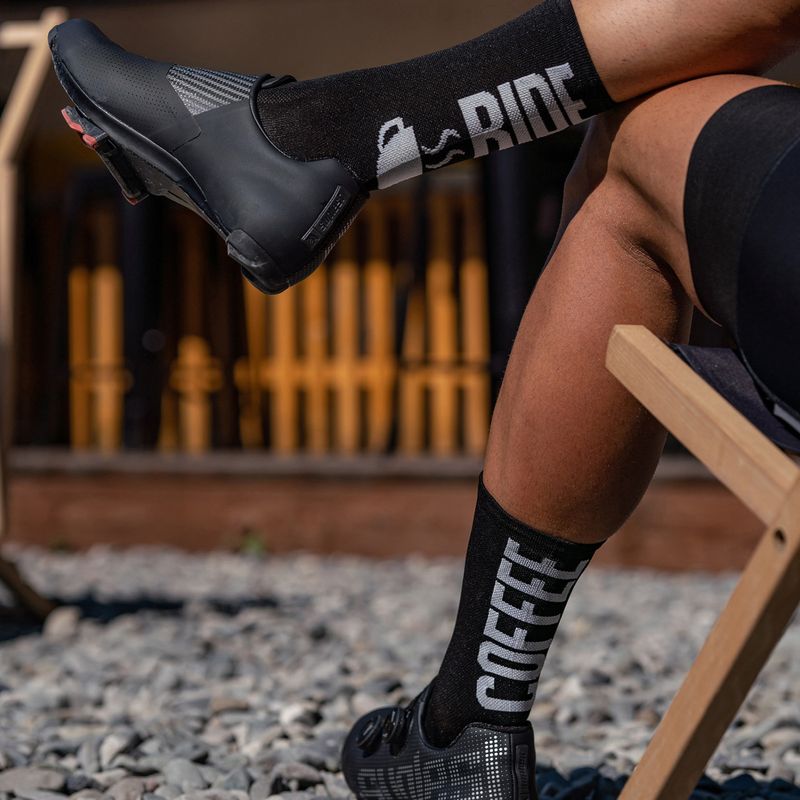 LUXA Coffee Ride Fahrradsocken schwarz LAM21SCRBS1 6