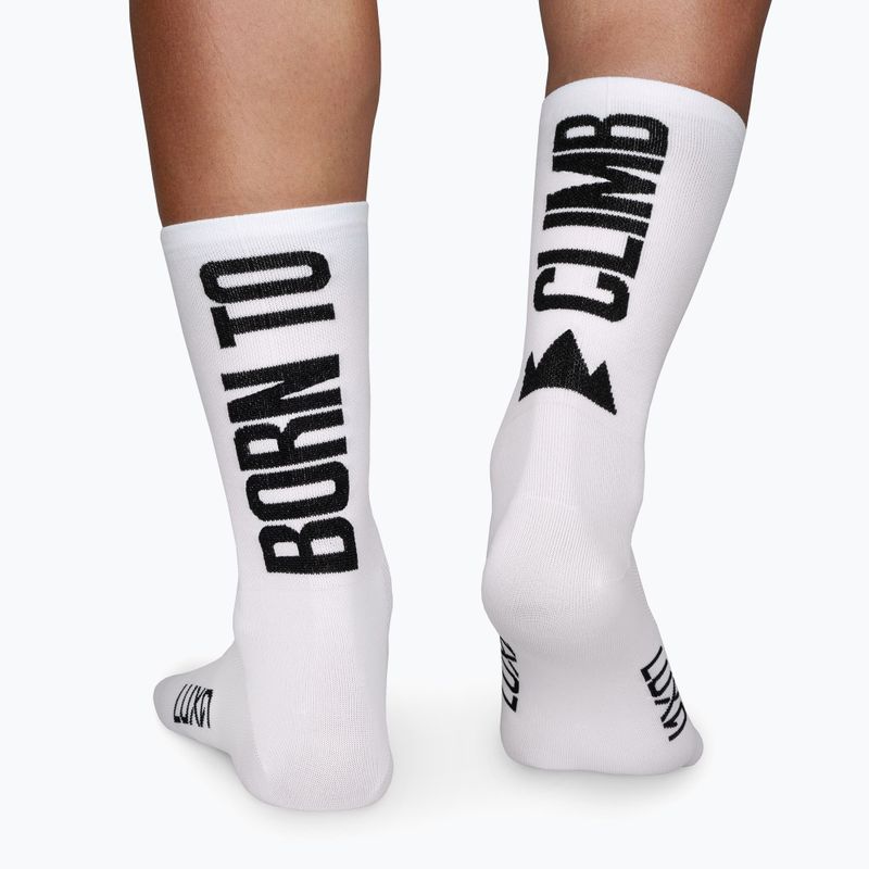 LUXA Born to Climb Fahrradsocken weiß LAM21SBTCWS1 2