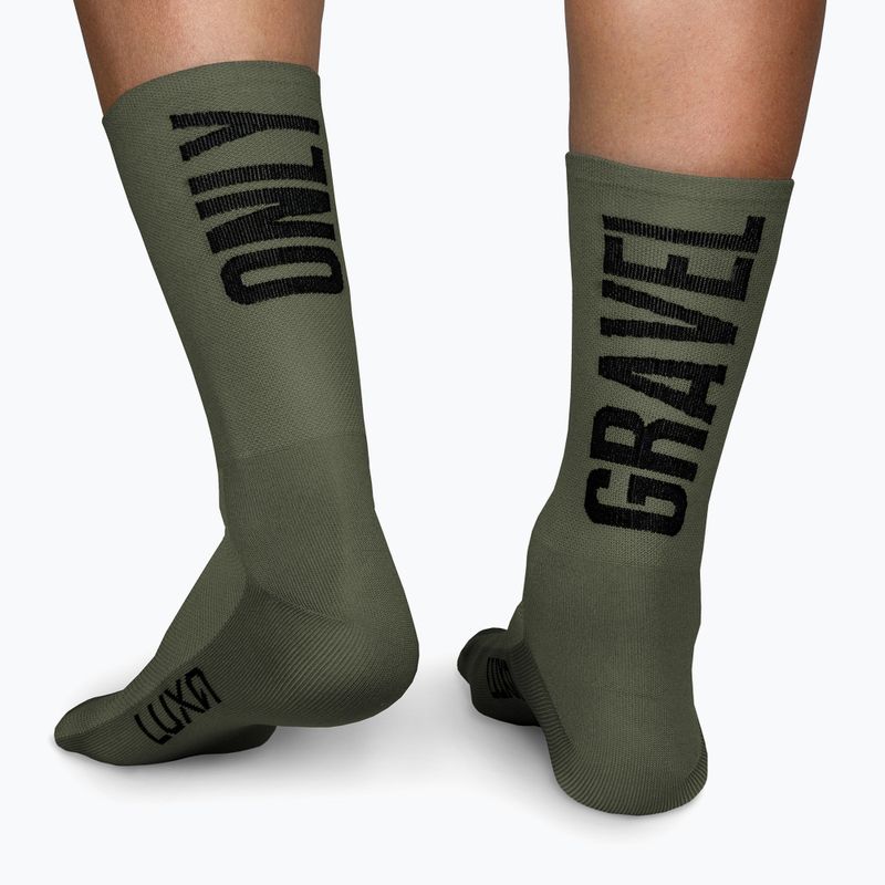 Fahrradsocken LUXA Only Gravel grün LAM21SOGK1S 2