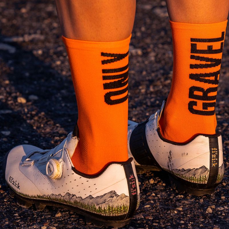 LUXA Only Gravel Fahrradsocken orange LAM21SOGO1S 7