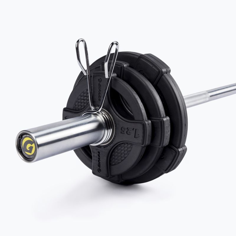 Gipara Eisen Pumpe Übung Set 29 5 kg schwarz 8885 2