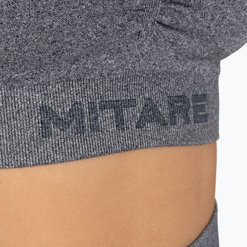 Nahtloser Damen Trainings-BH MITARE Push Up Max dunkelgrau K002 4