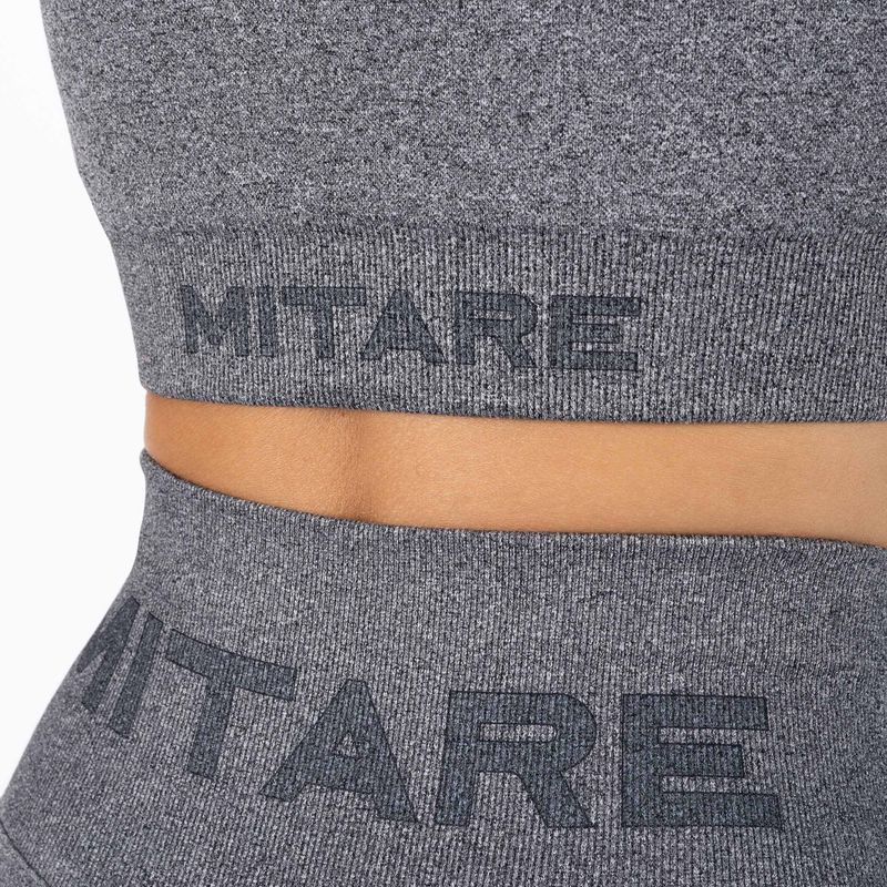 Nahtloser Damen Trainings-BH MITARE Push Up Max dunkelgrau K002 5