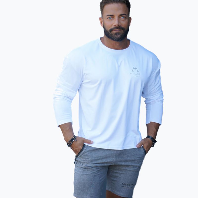 Herren MITARE PRO Trainings-Langarmshirt weiß K101