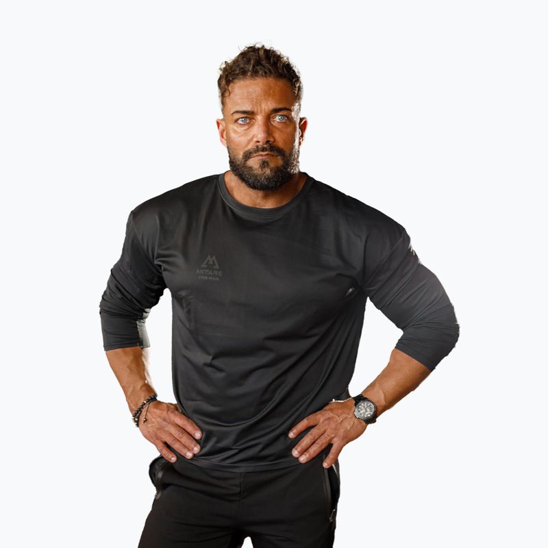 Herren MITARE PRO Trainings-Langarmshirt schwarz K101