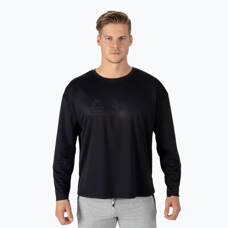 Herren MITARE PRO Trainings-Langarmshirt schwarz K101