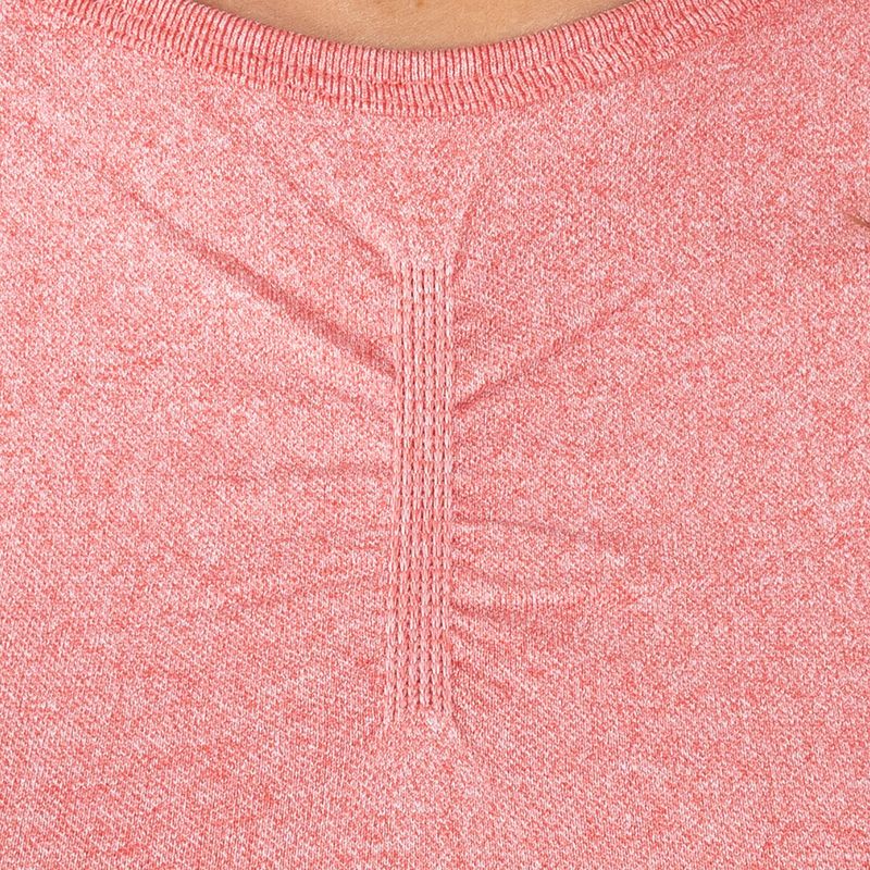 Damen Trainings-Langarmshirt MITARE Push Up Max Crop Top rosa K084