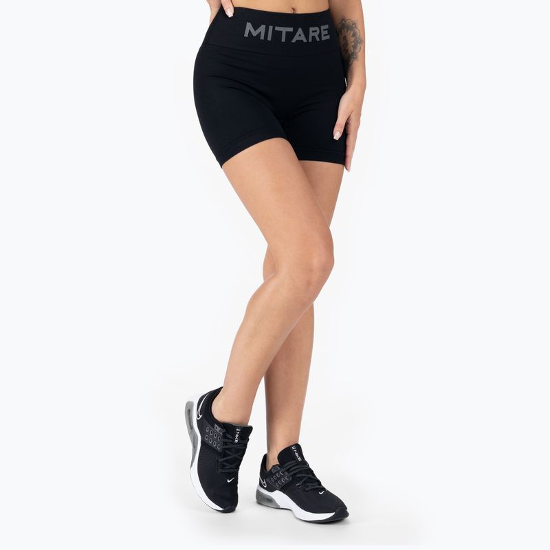 Damen MITARE Push Up Sunny Trainingsshorts schwarz K115