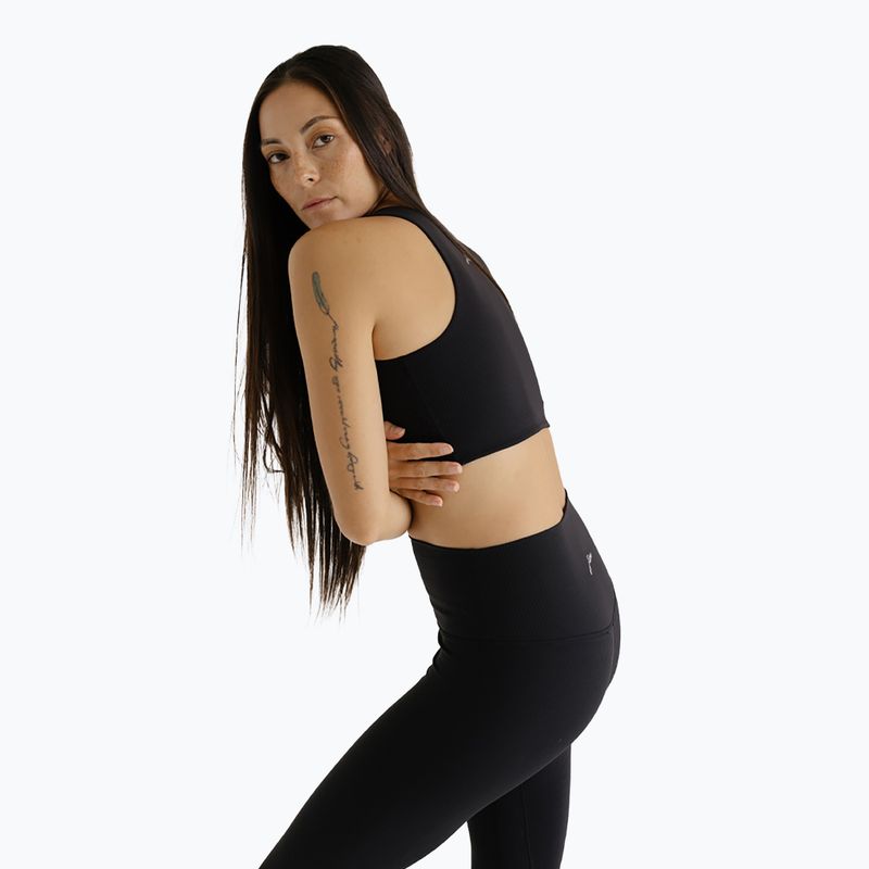 Top do jogi damski Top JOYINME Pulse Ribbed black 4