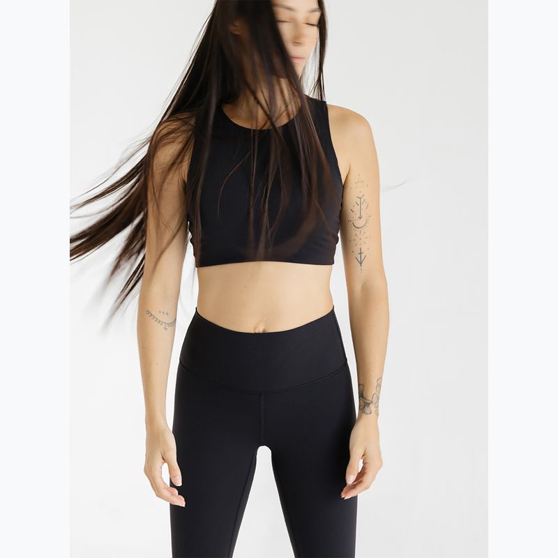Damen Yoga Top JOYINME Pulse Gerippt schwarz 5