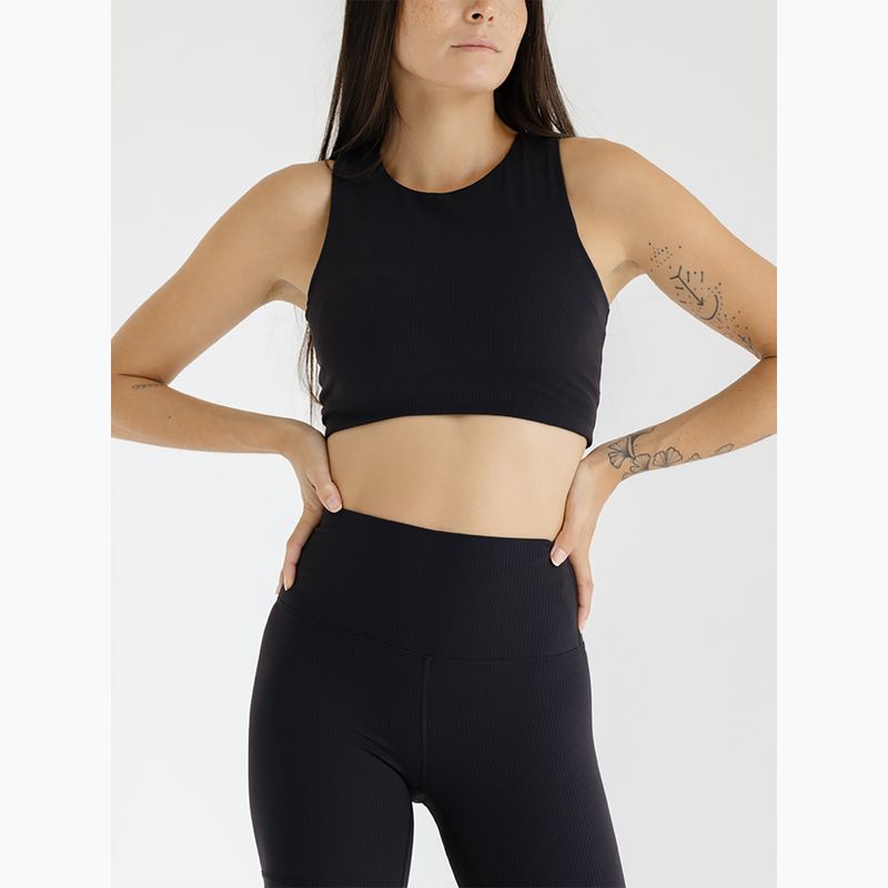 Damen Yoga Top JOYINME Pulse Gerippt schwarz 6