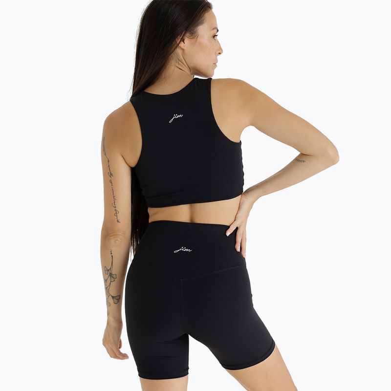 Damen Yoga Top JOYINME Pulse Gerippt schwarz 3