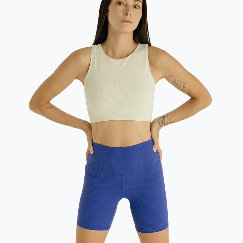 Damen Yoga-Shorts JOYINME Gerippt ultramarinblau 2