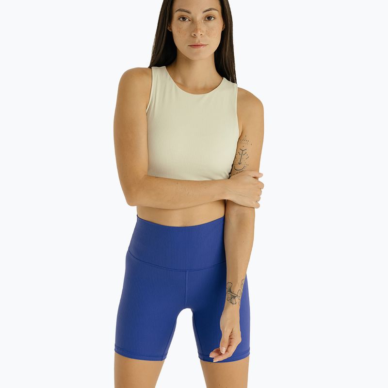 Damen Yoga-Shorts JOYINME Gerippt ultramarinblau 5