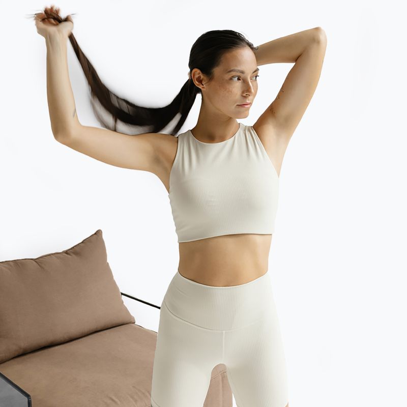 Damen Yoga-Shorts JOYINME Gerippte Buttercreme 7