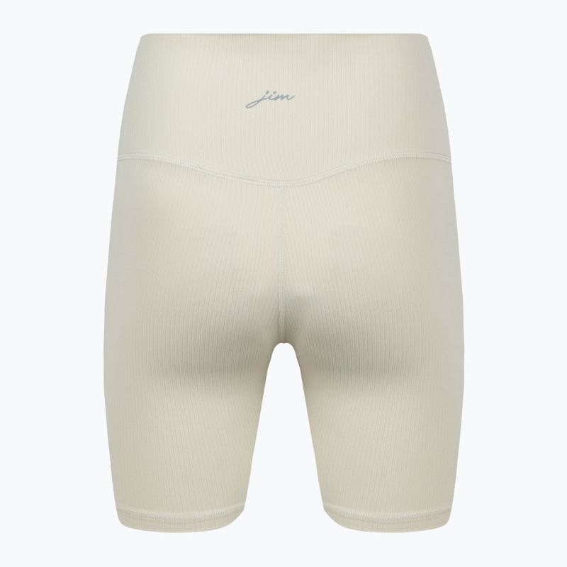 Damen Yoga-Shorts JOYINME Gerippte Buttercreme 5