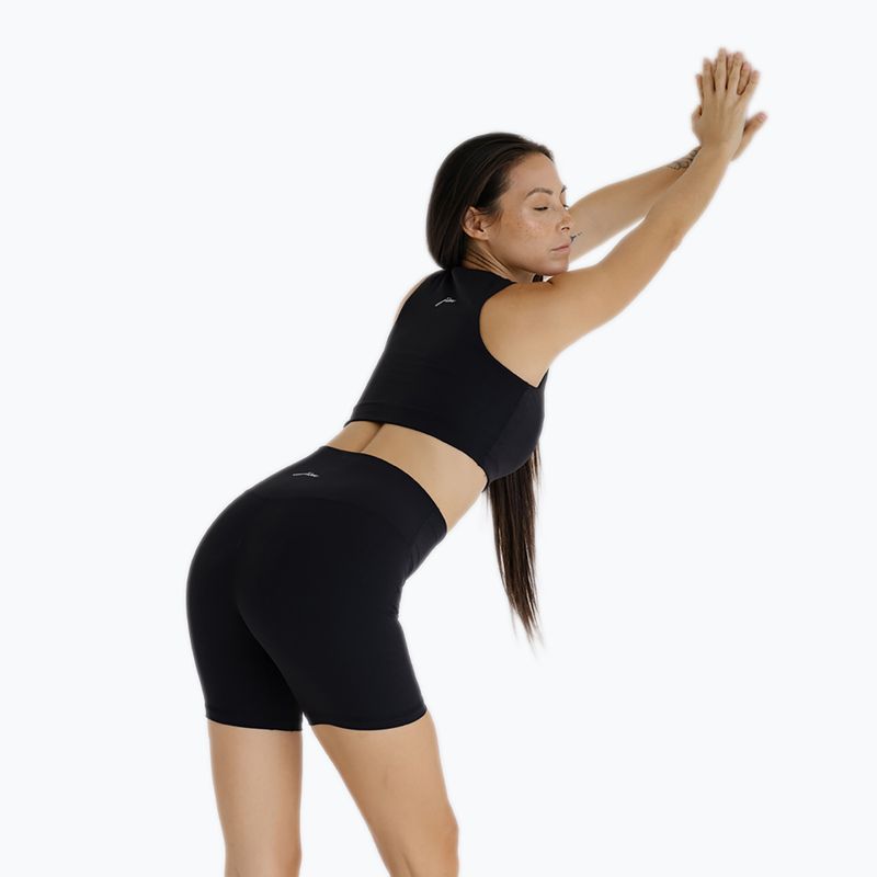 Damen Yoga-Shorts JOYINME Gerippt schwarz 6