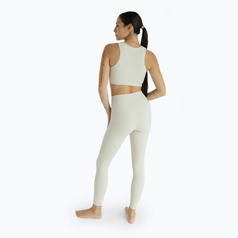 Legginsy do jogi damskie JOYINME Unity Ribbed 7/8 buttercream 3