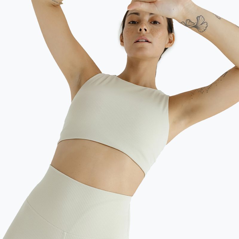 Legginsy do jogi damskie JOYINME Unity Ribbed 7/8 buttercream 4