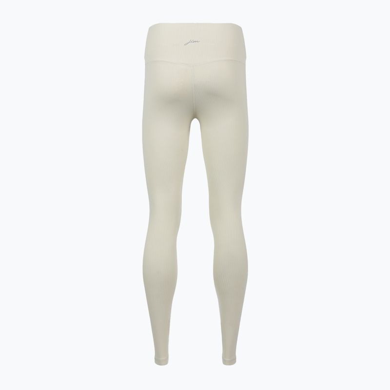 Legginsy do jogi damskie JOYINME Unity Ribbed 7/8 buttercream 9