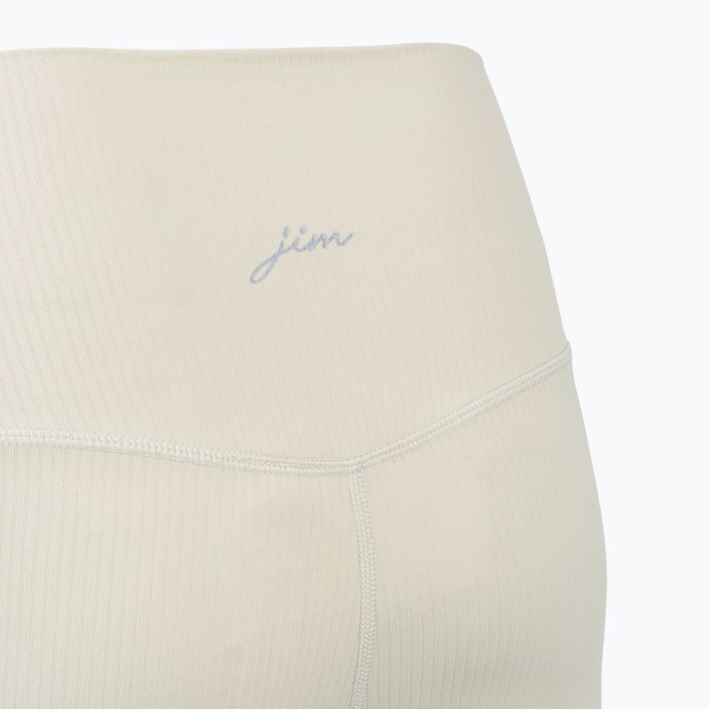 Legginsy do jogi damskie JOYINME Unity Ribbed 7/8 buttercream 10