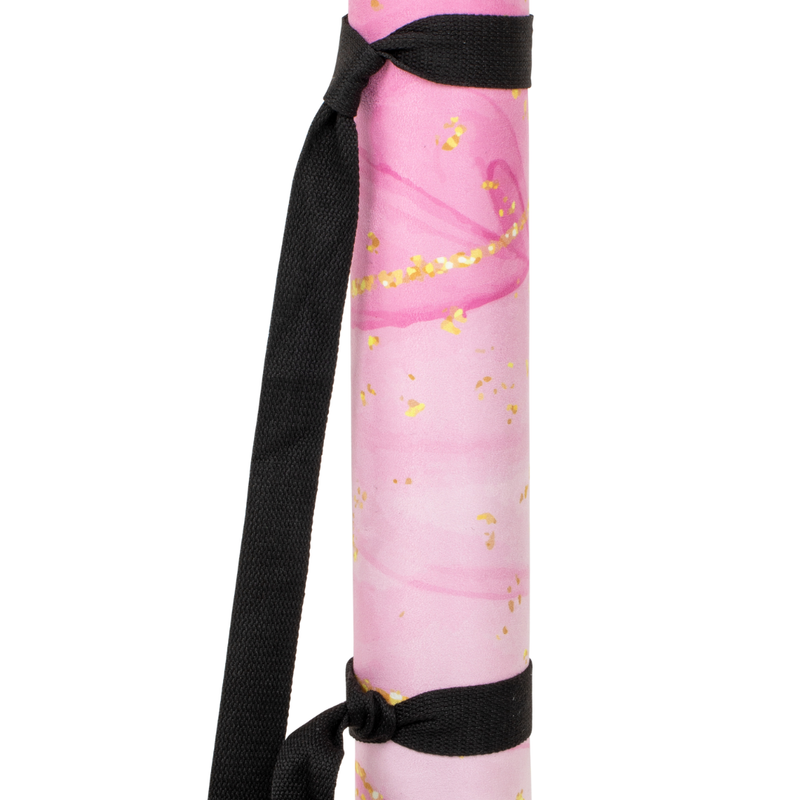 Yoga-/Fitnessmatte FORCEBAND Gold 4 mm rosa/gold 3