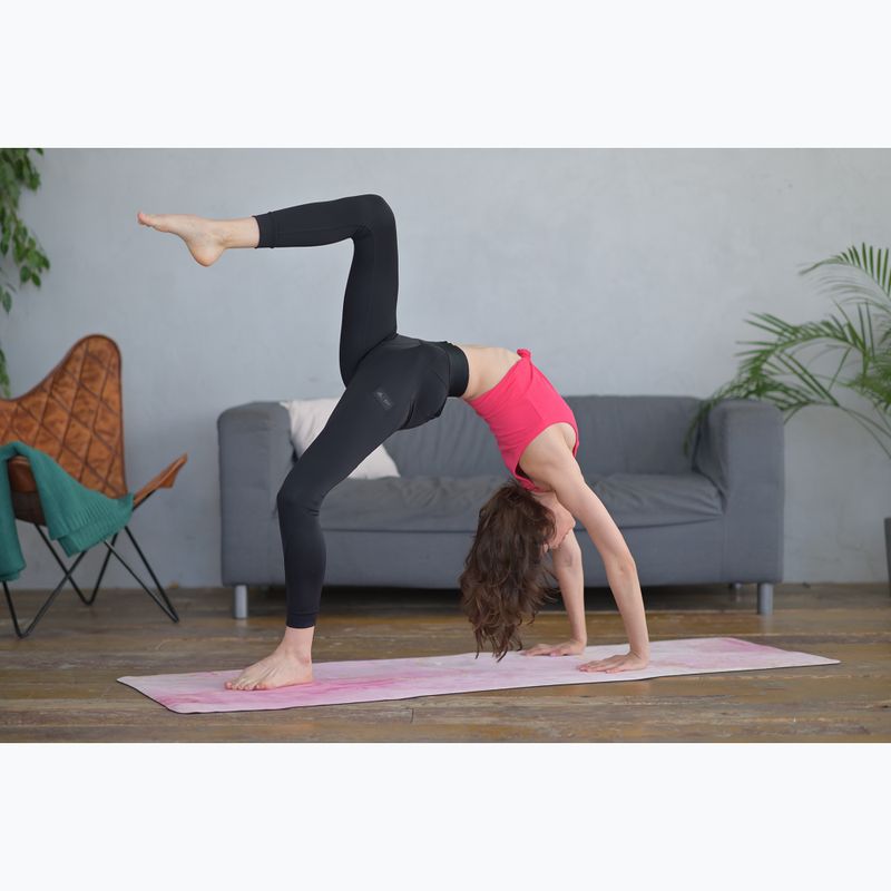 Yoga-/Fitnessmatte FORCEBAND Gold 4 mm rosa/gold 5