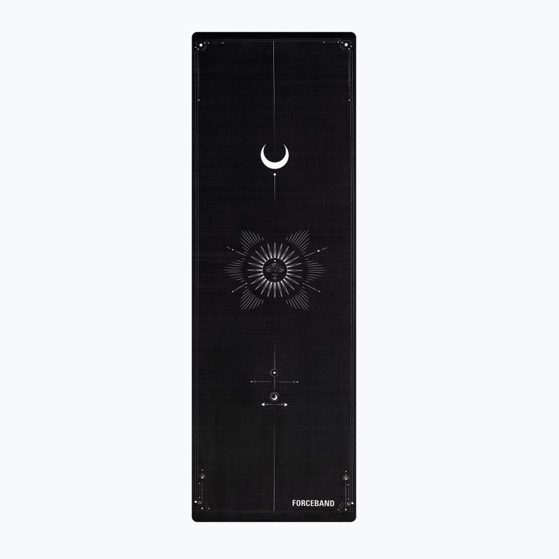 Yoga-/Fitnessmatte FORCEBAND Moon 4 mm schwarz