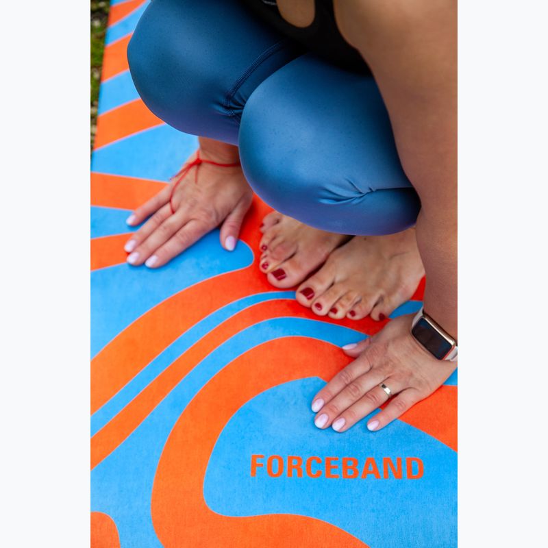 Yoga-/Fitnessmatte FORCEBAND Abstract Orange 4 mm orange/blau 5
