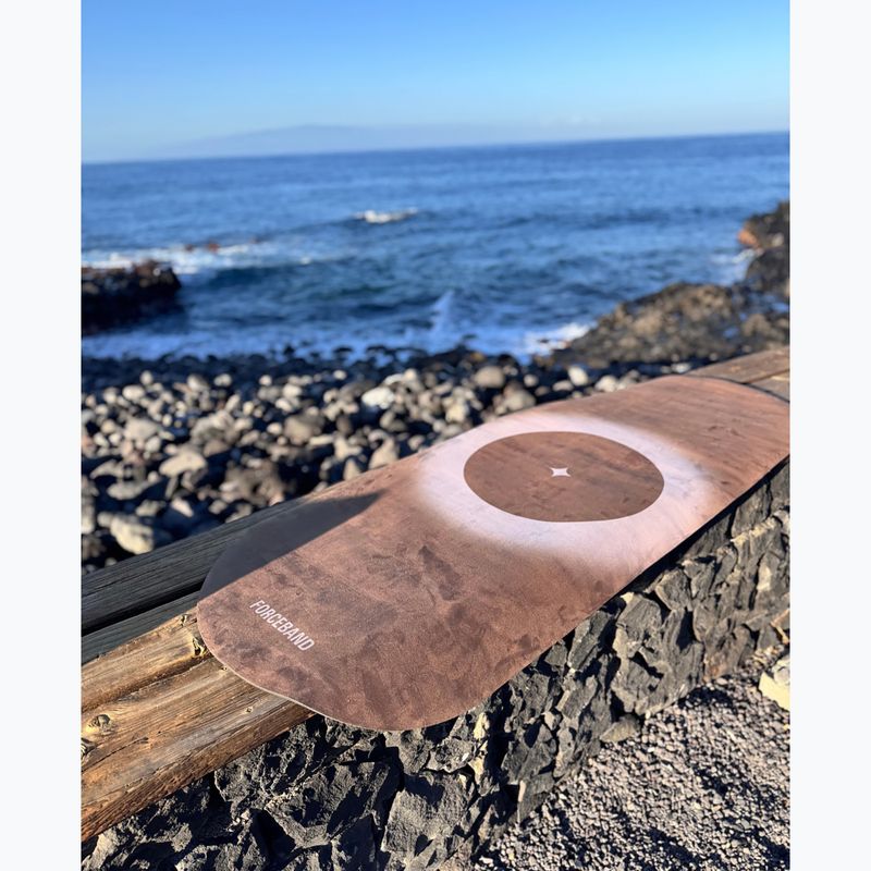 Yogamatte FORCEBAND Mocha mikrofibra + eko kauczuk 5 mm mocha 2