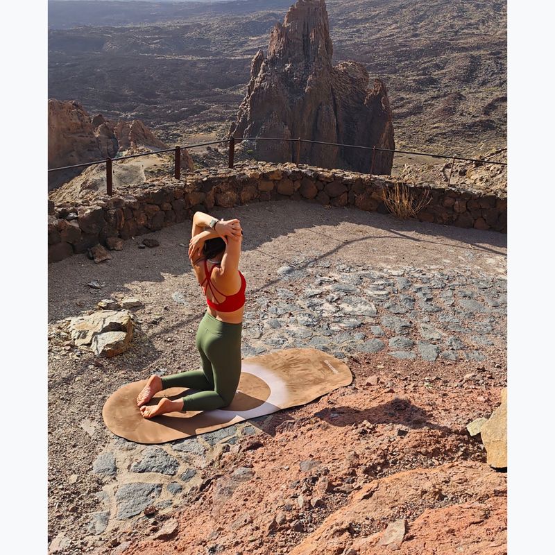 Yogamatte FORCEBAND Mocha mikrofibra + eko kauczuk 5 mm mocha 3