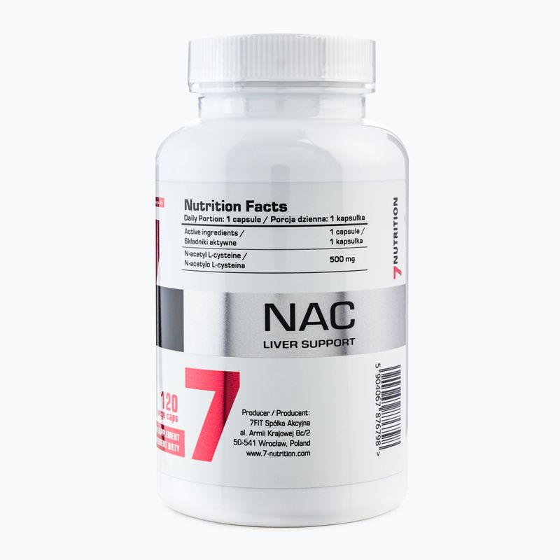 Ergänzung 7Nutrition NAC 500mg 120 Kapseln NU7876798 3