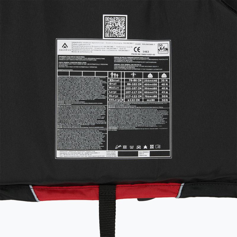 Schwimmweste Aquarius black/red 6