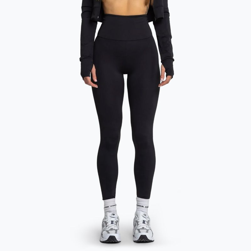 Damen-Workout-Leggings Chiara Wear High schwarz