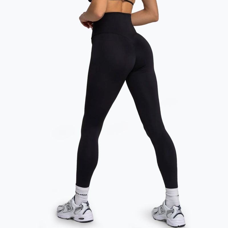 Damen-Workout-Leggings Chiara Wear High schwarz