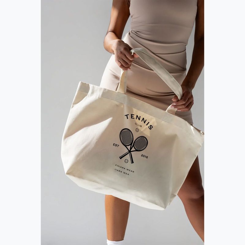 Chiara Wear Tennis Tragetasche beige/schwarz