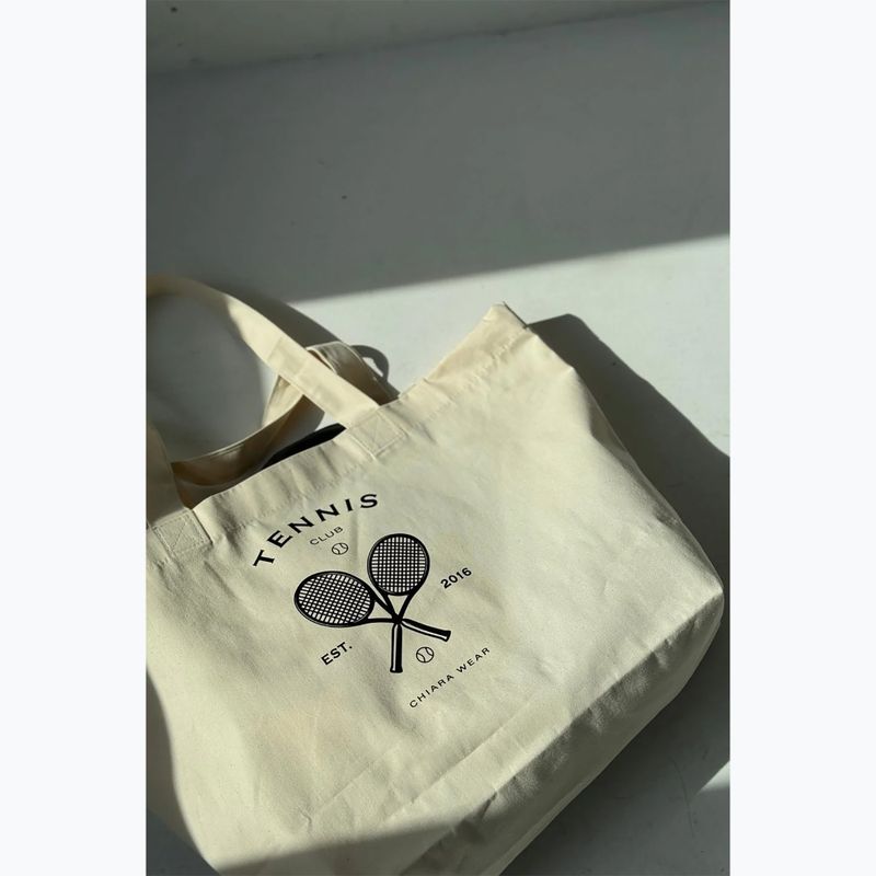 Chiara Wear Tennis Tragetasche beige/schwarz