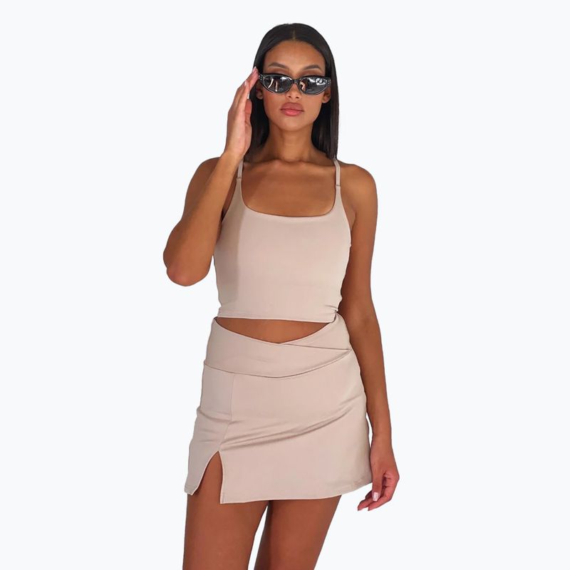 Chiara Wear Tennisrock mit Kragen beige