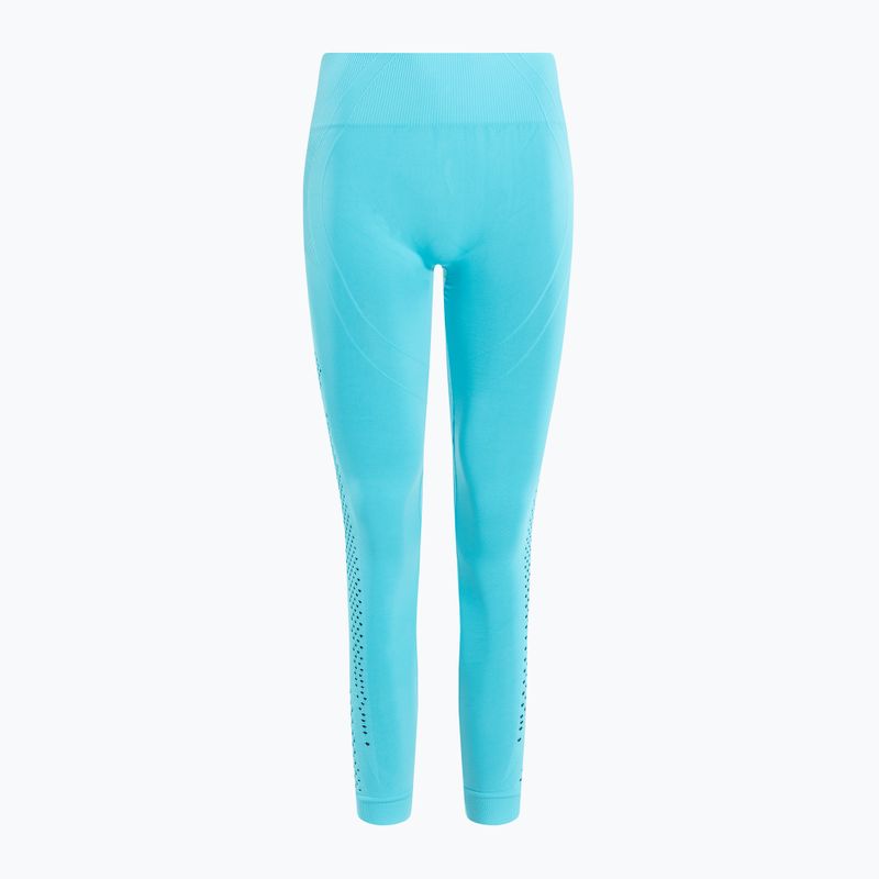 Damen Trainingsleggings 2skin Power Seamless Türkis blau 2S-60513