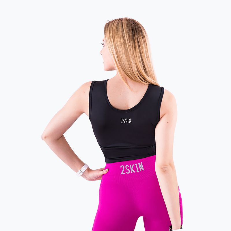 Damen-Workout-Top 2skin Studio Schwarz 2S-61190 5