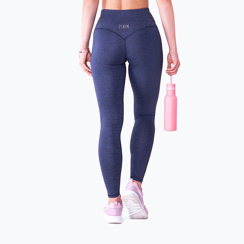 Damen-Trainingsleggings 2skin Dark Night navy blau 2S-62524 7