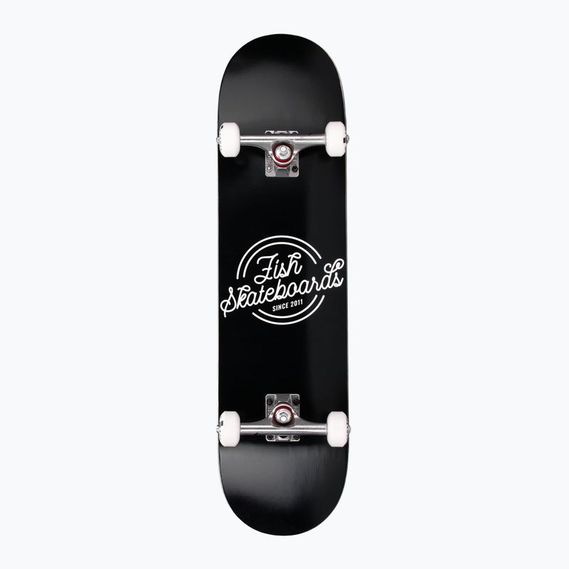 Fish Skateboards Pro Retro Schwarz 8.0" klassisches Skateboard 2