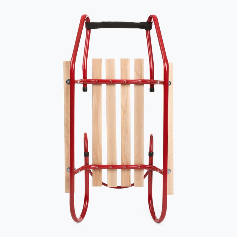 Metallschlitten HUMBAKA with backrest and footrests red 5