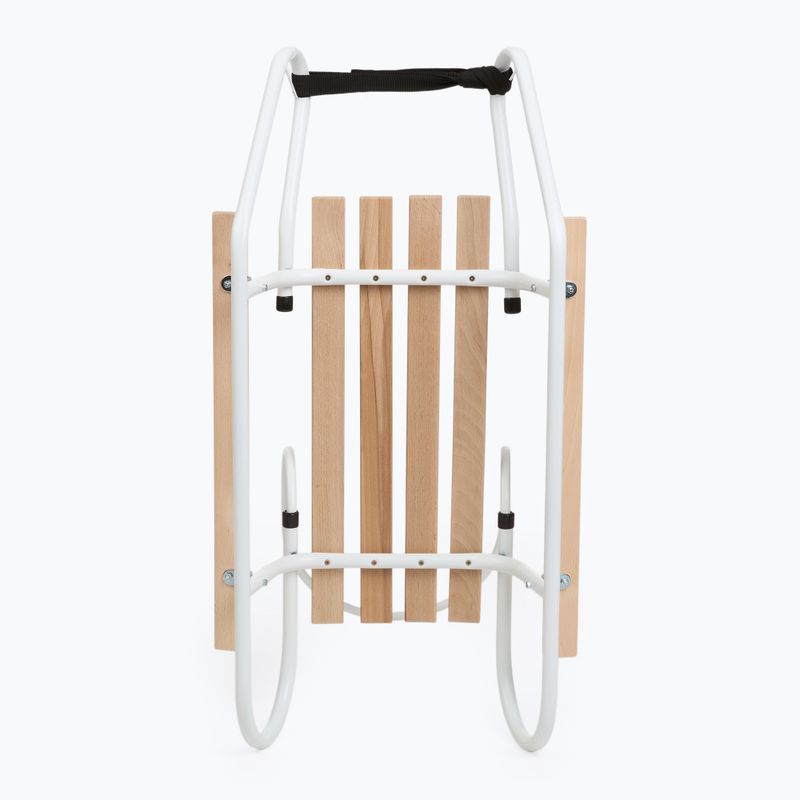 Metallschlitten HUMBAKA with backrest and footrests white 5