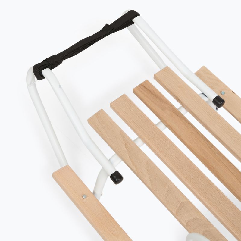 Metallschlitten HUMBAKA with backrest and footrests white 7