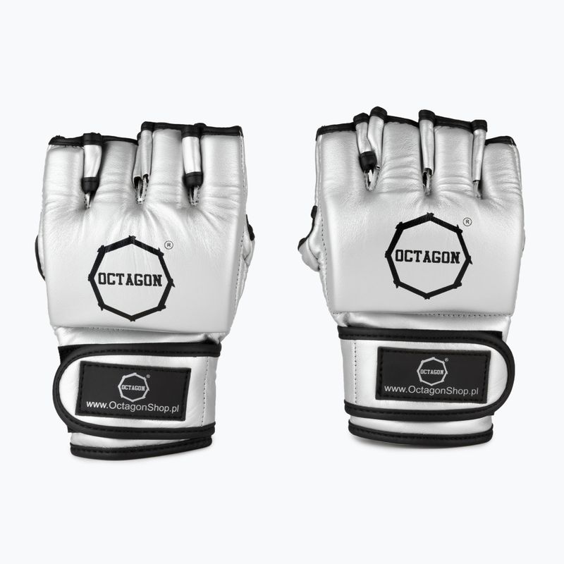 Octagon MMA Grappling Handschuhe silber