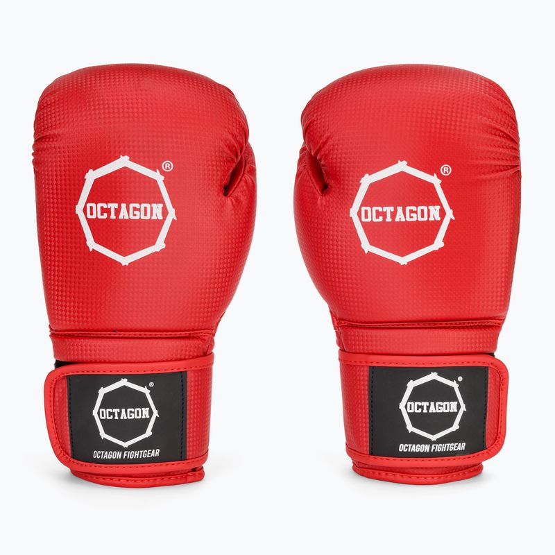 Octagon Kevlar rote Boxhandschuhe 2