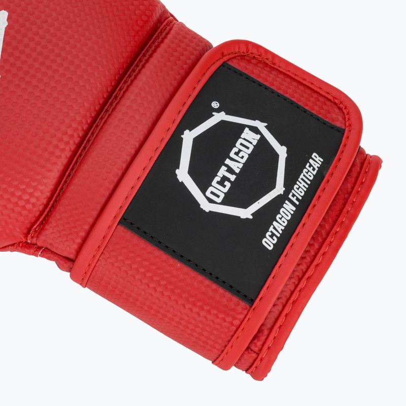 Octagon Kevlar rote Boxhandschuhe 6