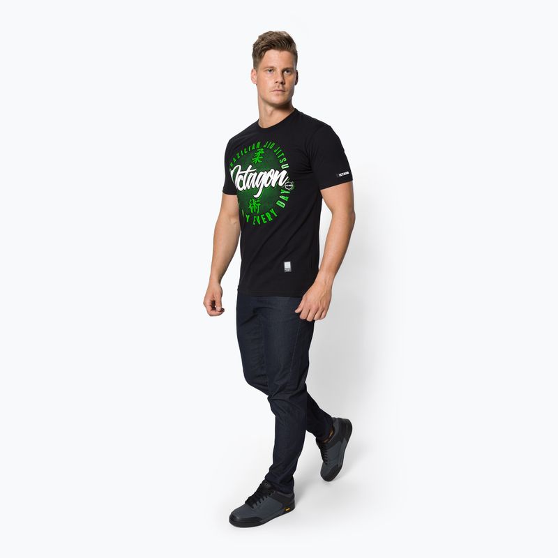 Octagon Brazilian Jiu Jitsu Herren-T-Shirt schwarz 2